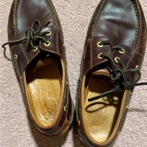 Sperry Brown Leather Boat Shoes